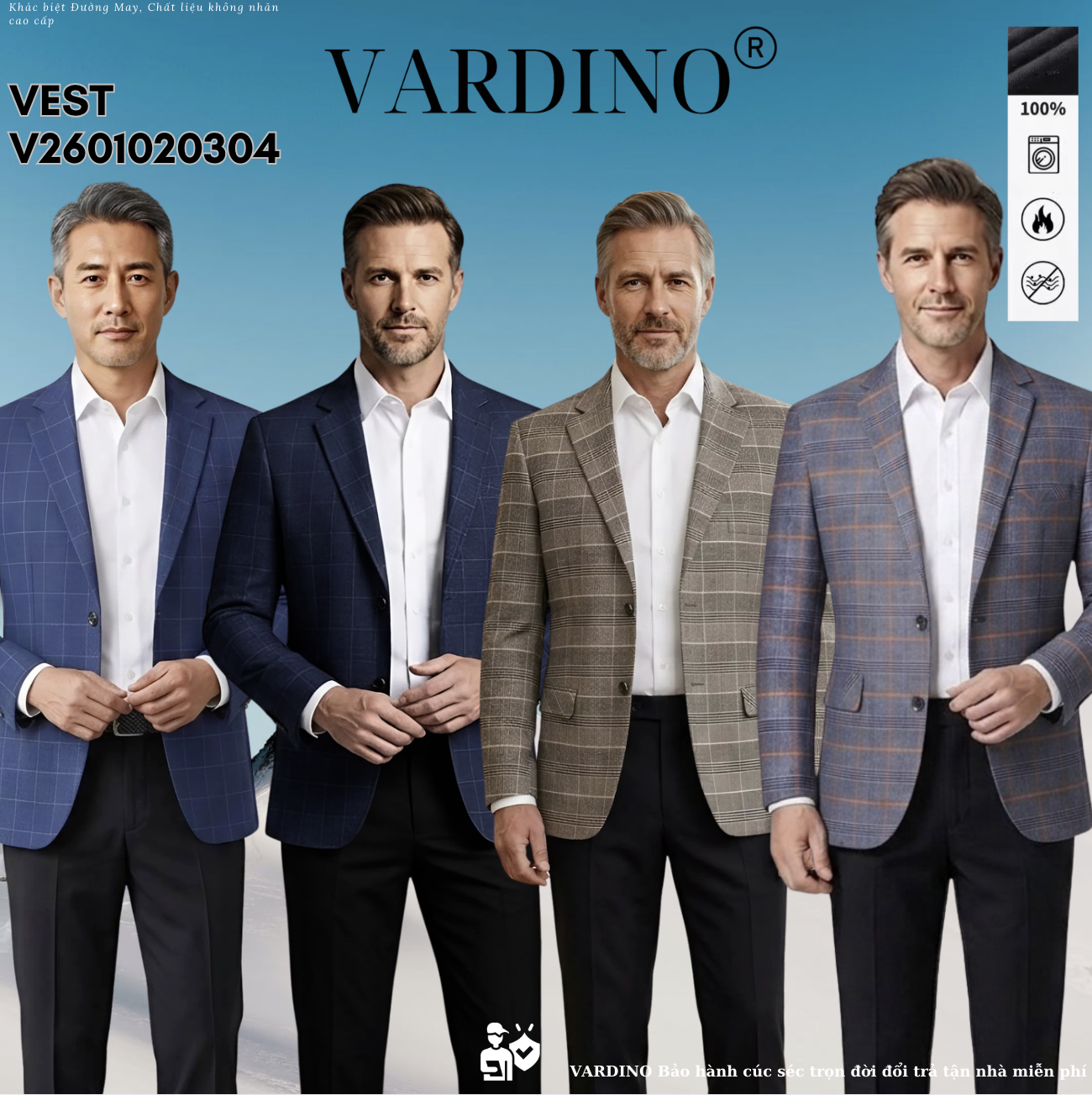 Áo vest nam trung niên Vardino V2601020304