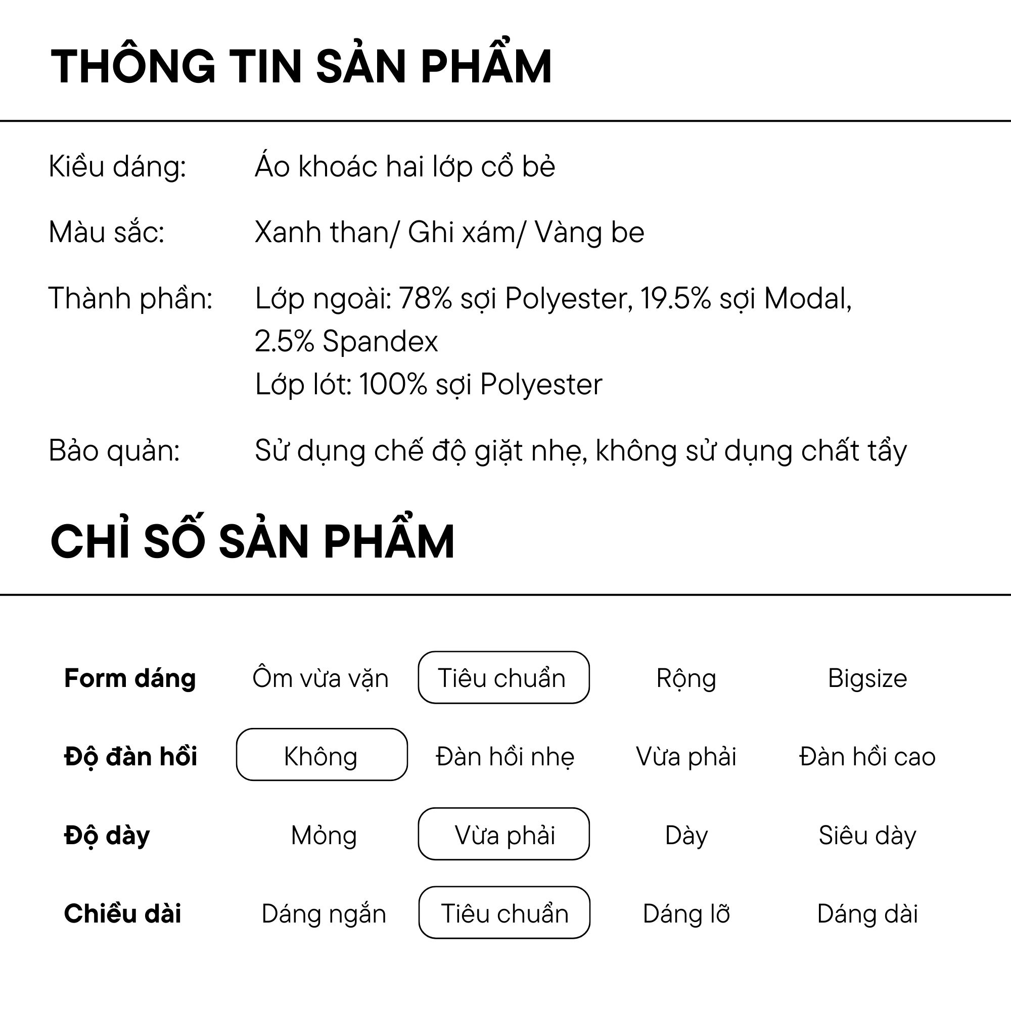 Áo khoác nam công sở Vardino AK53-AK02-AK59-AK60