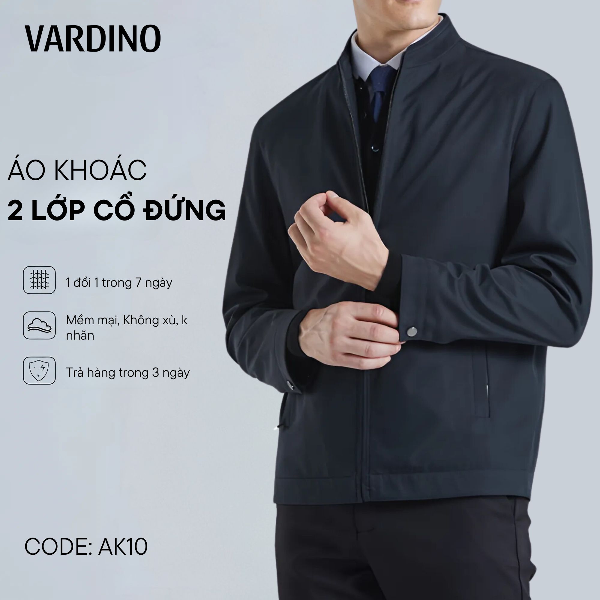 Ao khoac nam dep Vardino AK0810