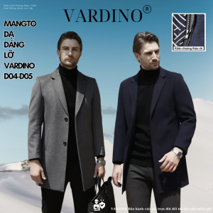 Áo dạ nam hàng hiệu Vardino D0405