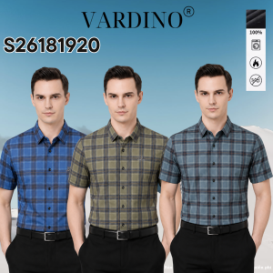 Sơ mi kẻ cộc tay Vardino S2618 - S2619 - S2620