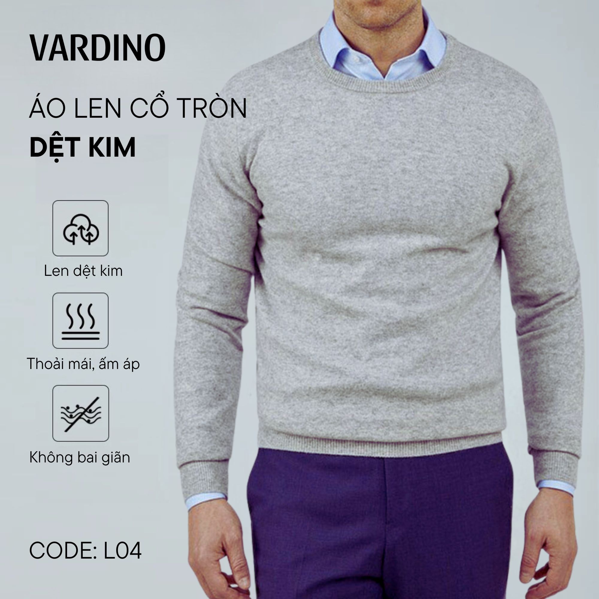 Áo len cashmere nam Vardino L030412