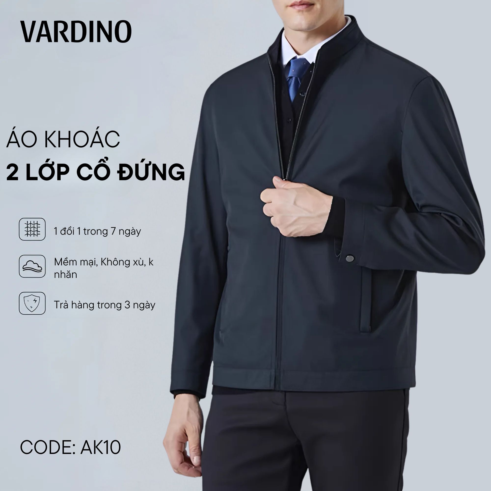 Ao khoac nam dep Vardino AK0810