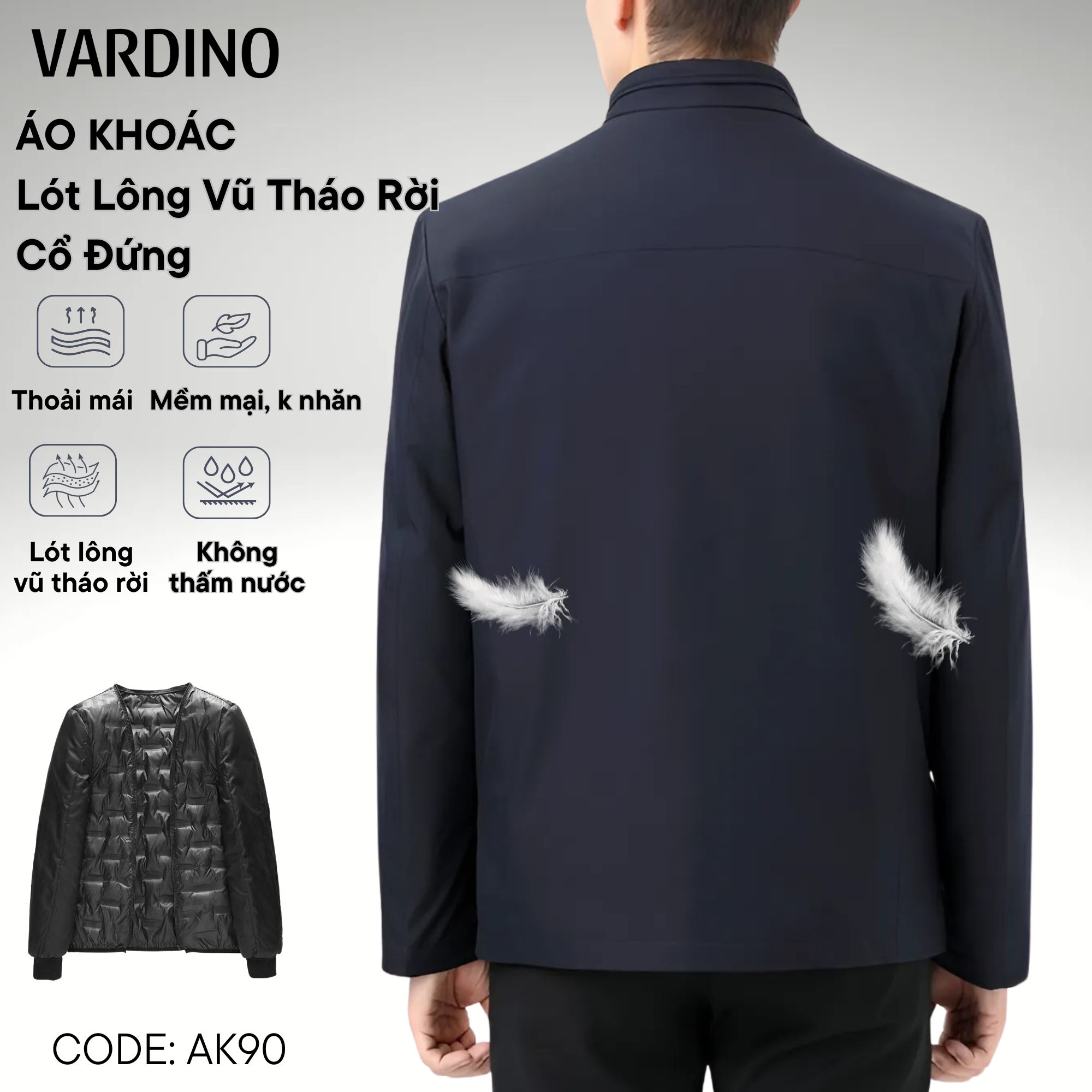 Áo khoác nam Vardino AK90 - AK91