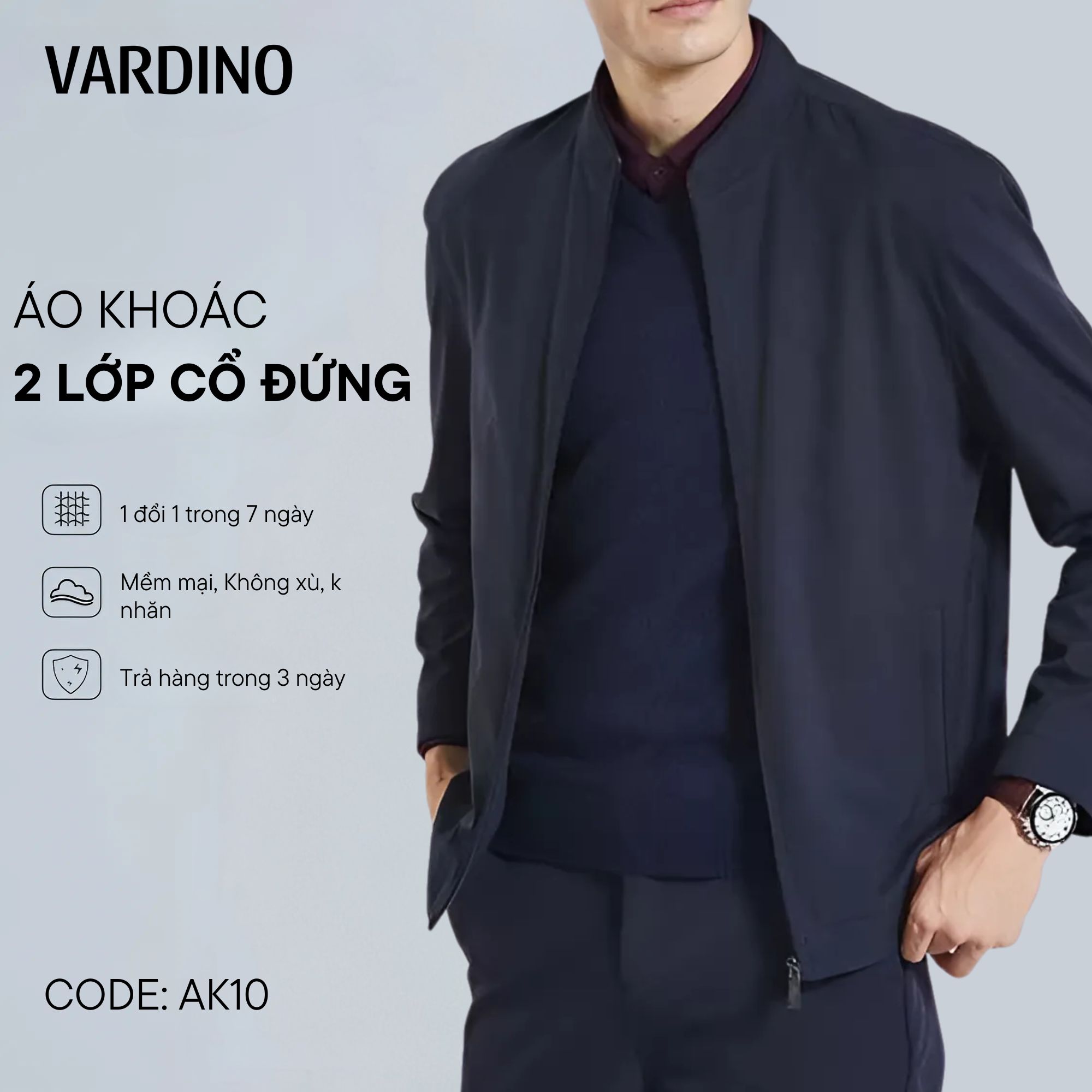 Ao khoac nam dep Vardino AK0810