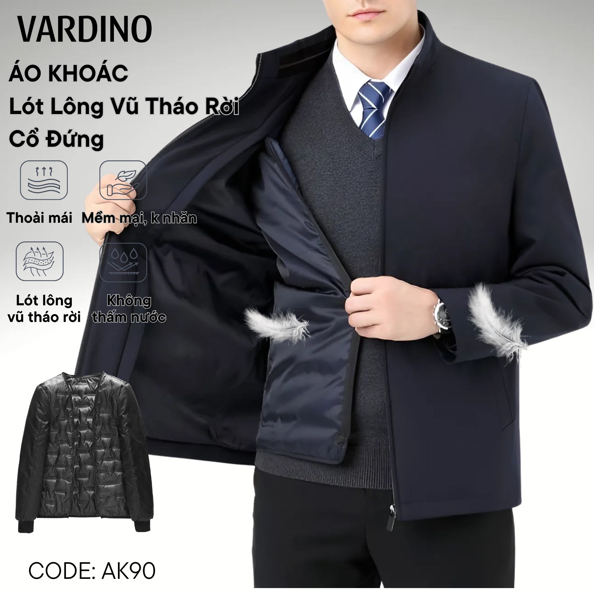 Áo khoác nam Vardino AK90 - AK91