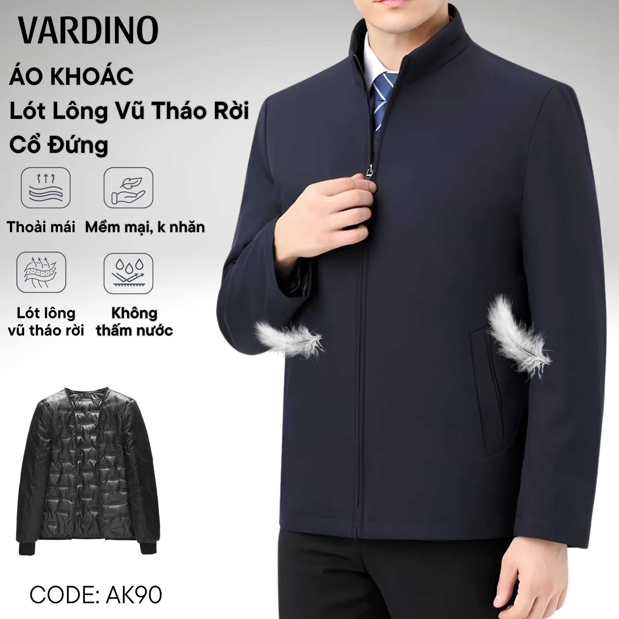 Áo khoác nam Vardino AK90 - AK91