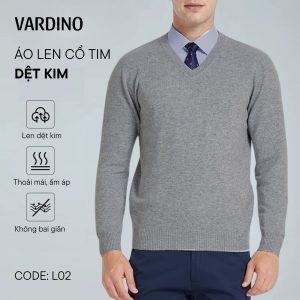 Áo len cổ chữ v cho nam Vardino L0102
