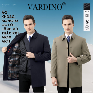 Áo khoác mangto nam công sở Vardino AK40-AK41