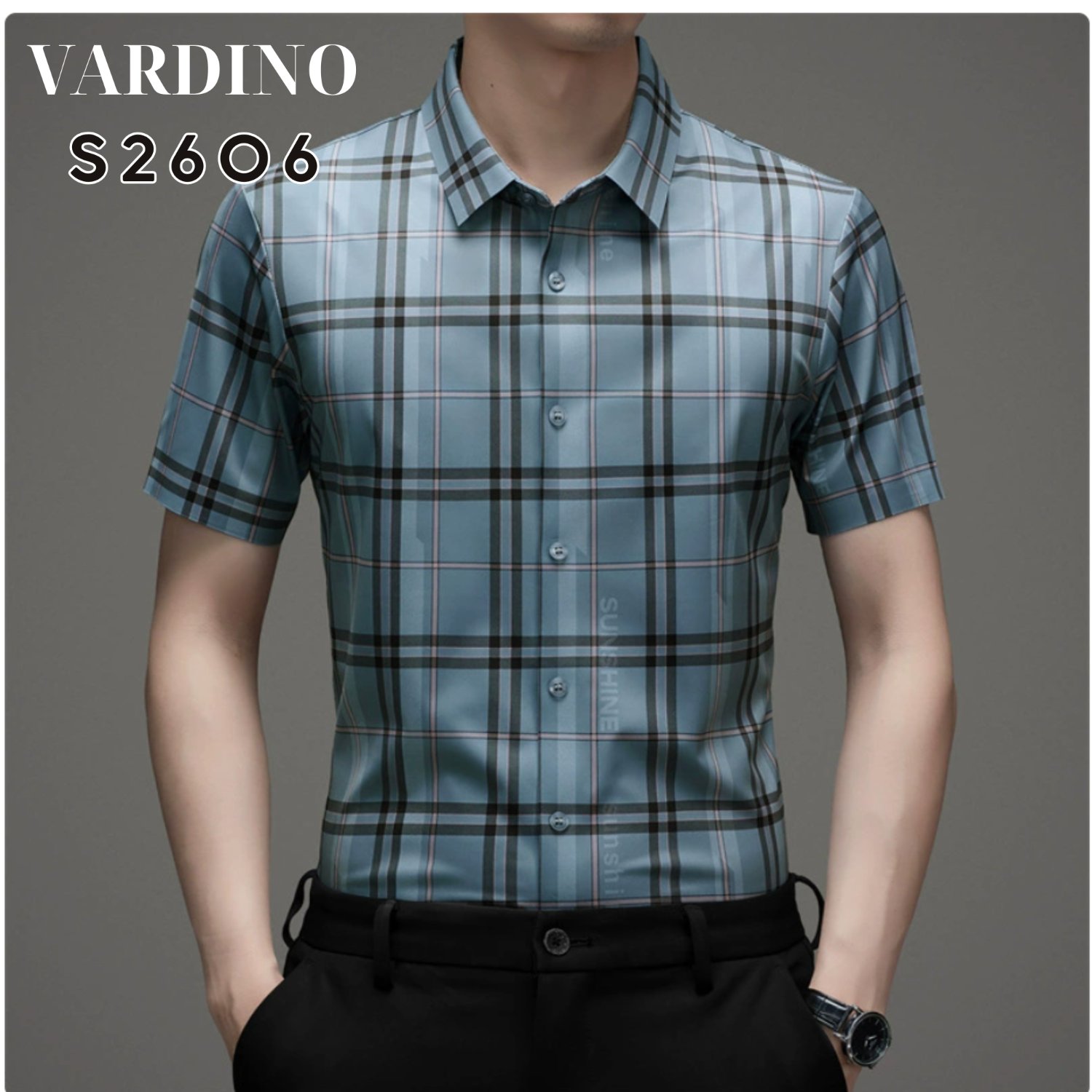 áo sơ mi nam tay ngắn Vardino S2606,s2607 - Ảnh 4