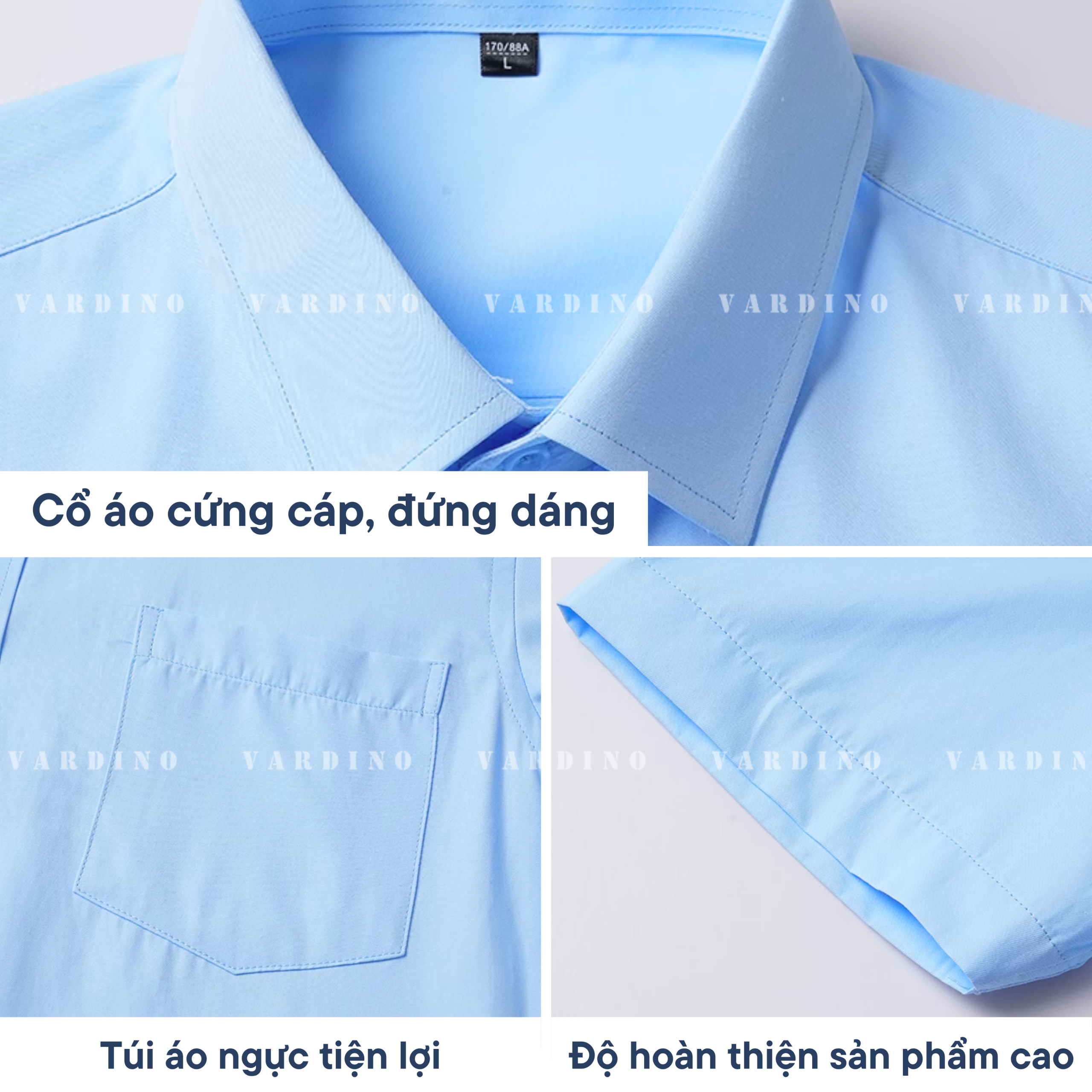sơ mi nam Vardino s367-s368-s369 - Ảnh 2