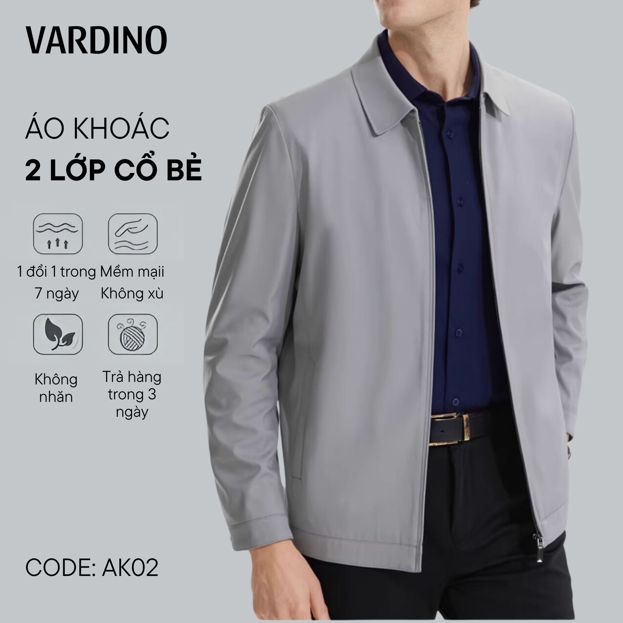 Áo khoác nam công sở Vardino AK53-AK02-AK59-AK60