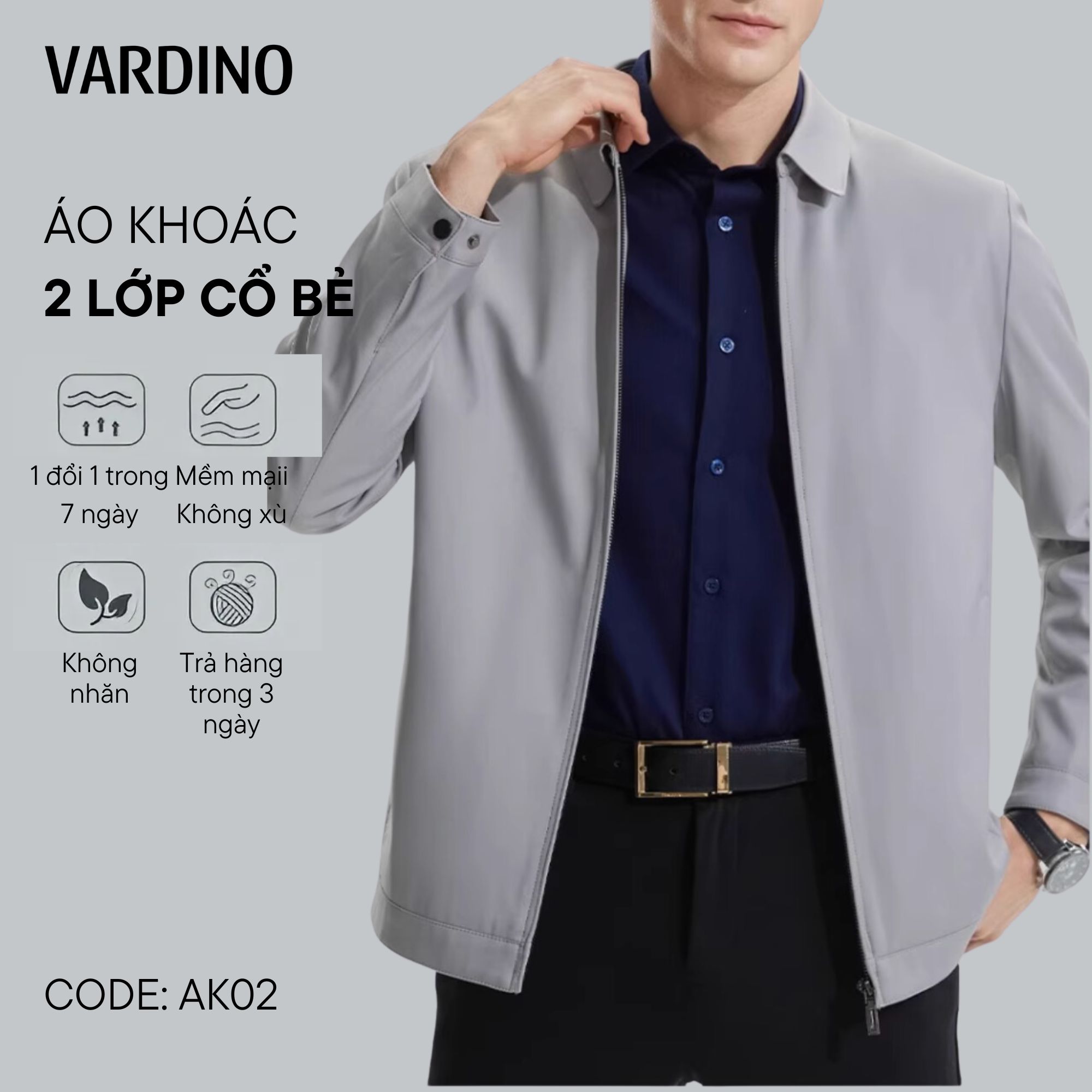Áo khoác nam công sở Vardino AK53-AK02-AK59-AK60