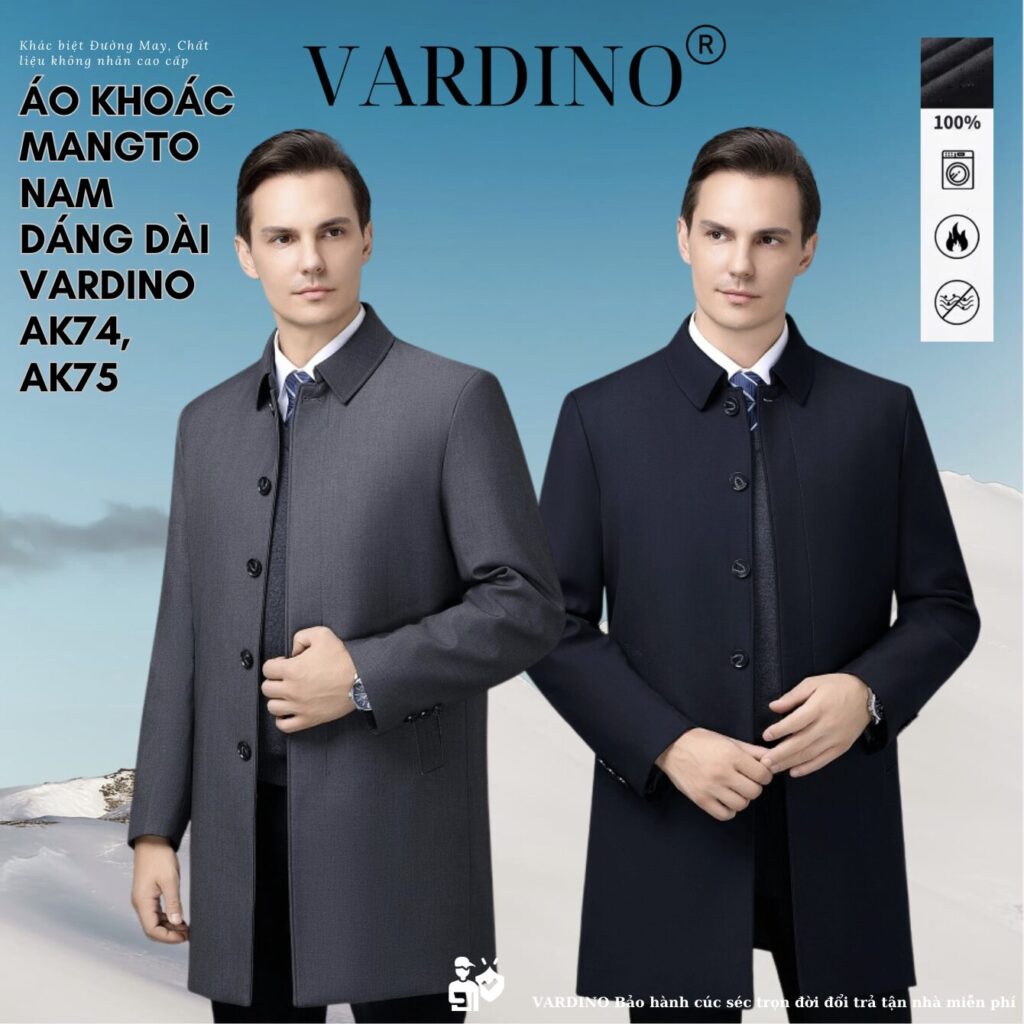 Áo mangto dáng dài Vardino AK7475 1