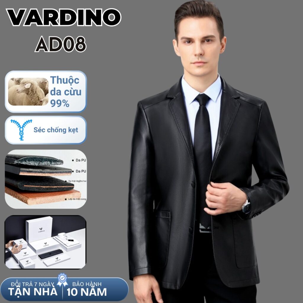 áo da nam Vardino AD0708 3