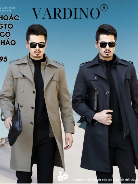 Trench coat nam Vardino AK9495