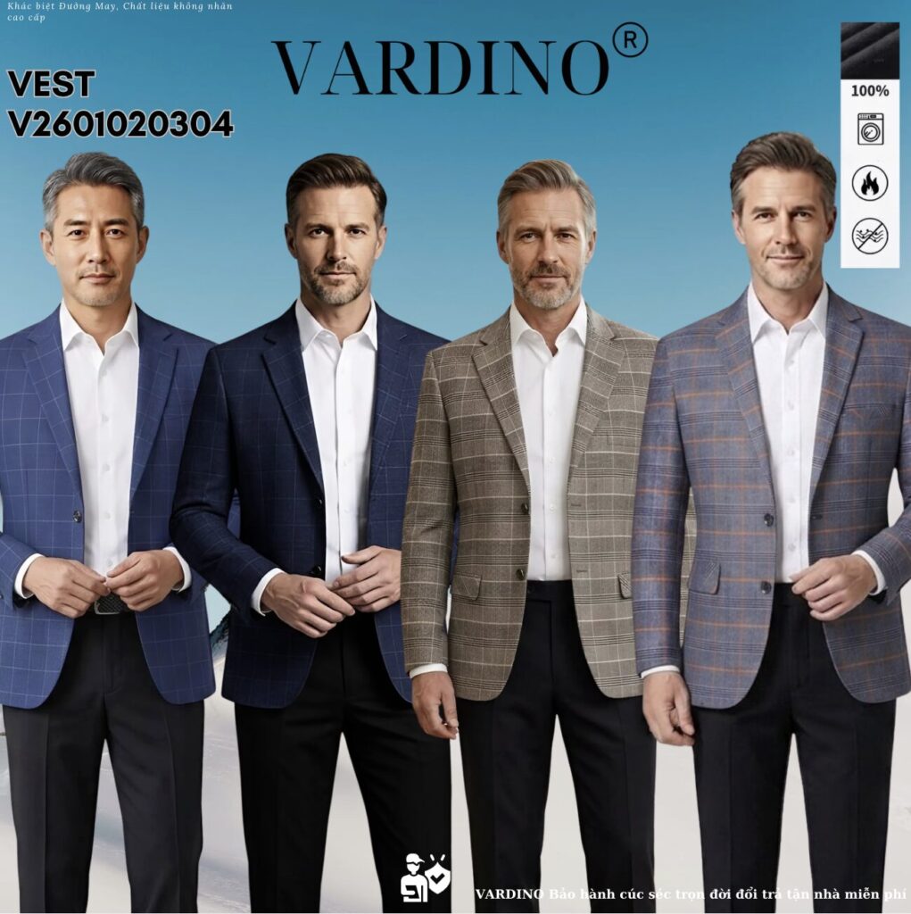 Áo vest nam trung niên Vardino V2601020304 1