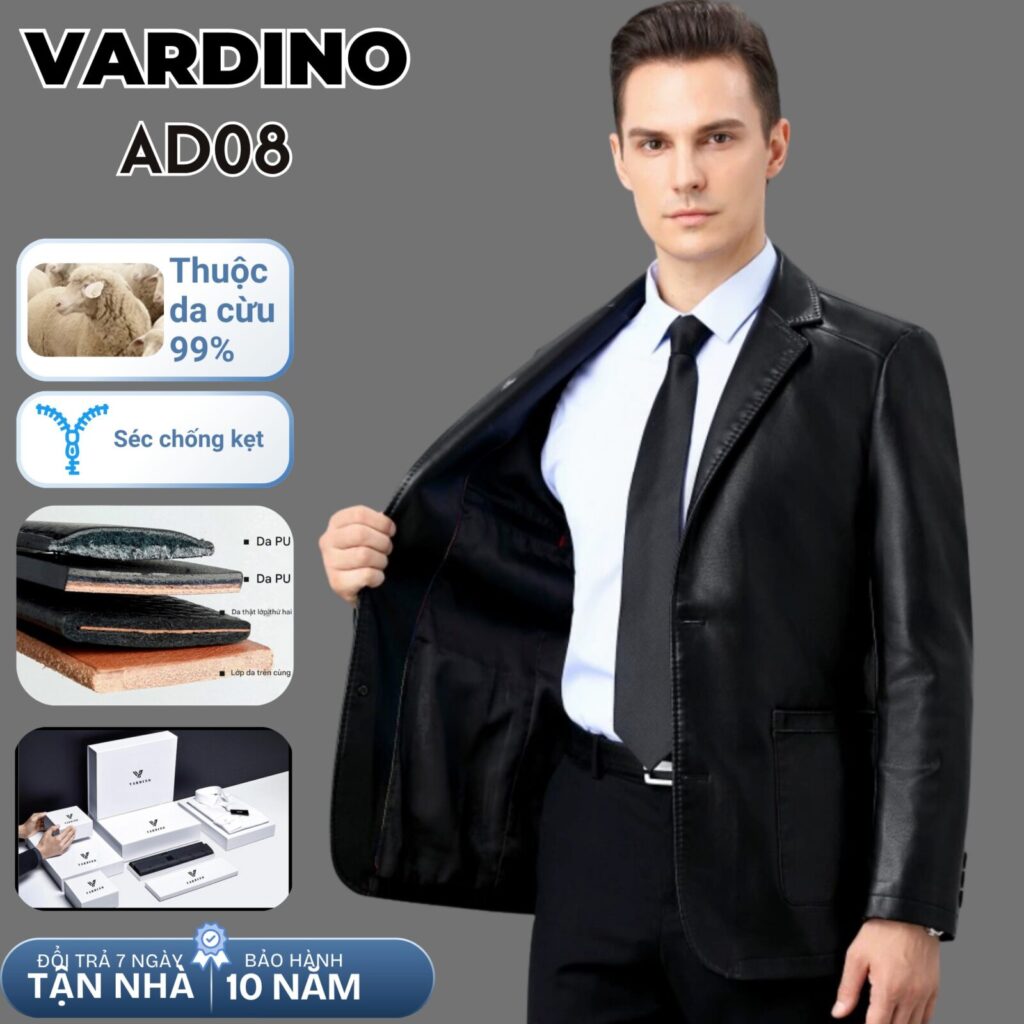 áo da nam Vardino AD0708 4