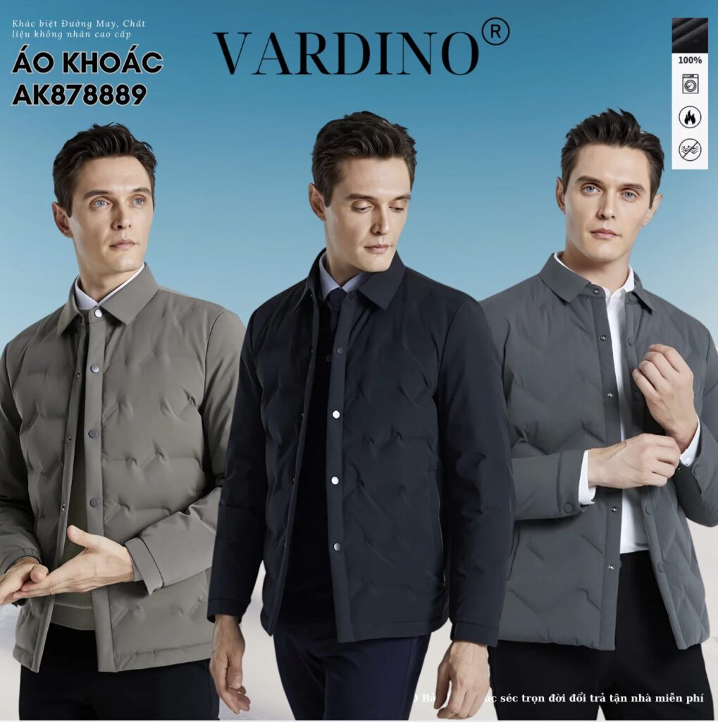 Áo khoác lông vũ liền Vardino AK87-AK88-AK89 1