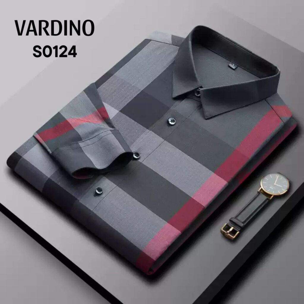 áo sơ mi nam kẻ hàng hiệu Vardino s0124,s0224,s0324 3