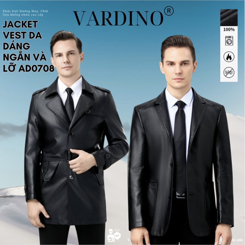 áo da nam Vardino AD0708 1