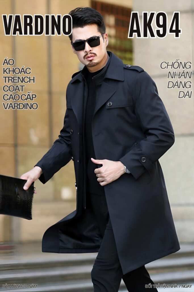 Trench coat nam Vardino AK9495 4