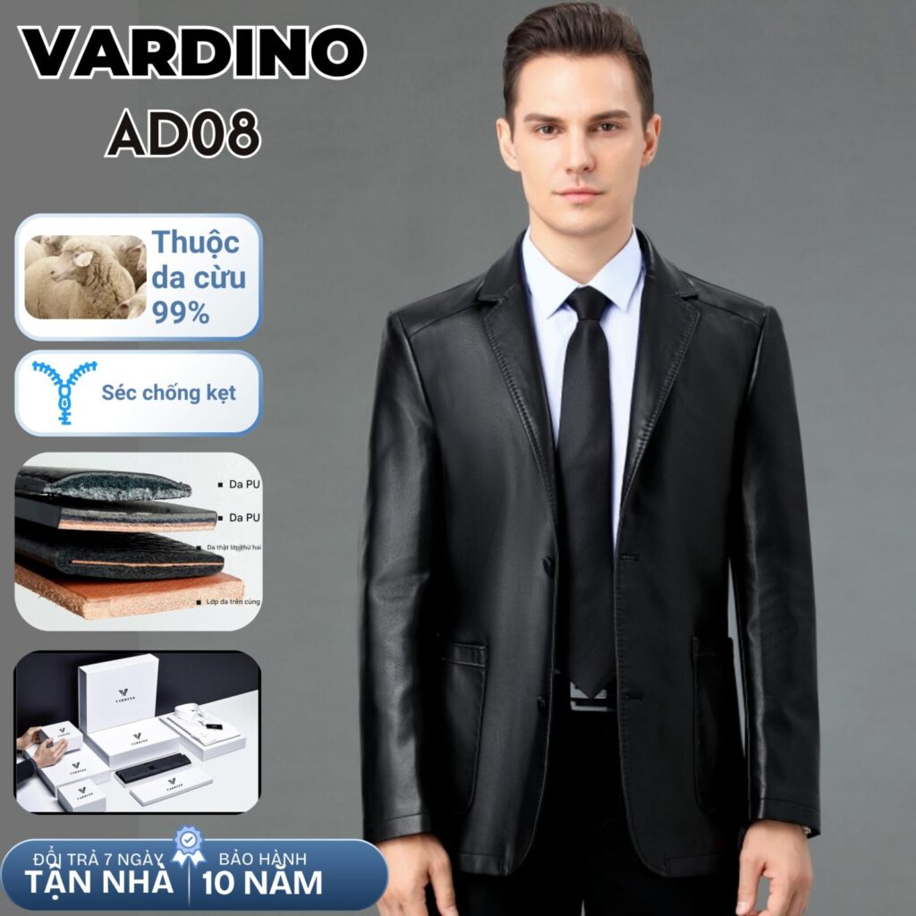 áo da nam Vardino AD0708 2