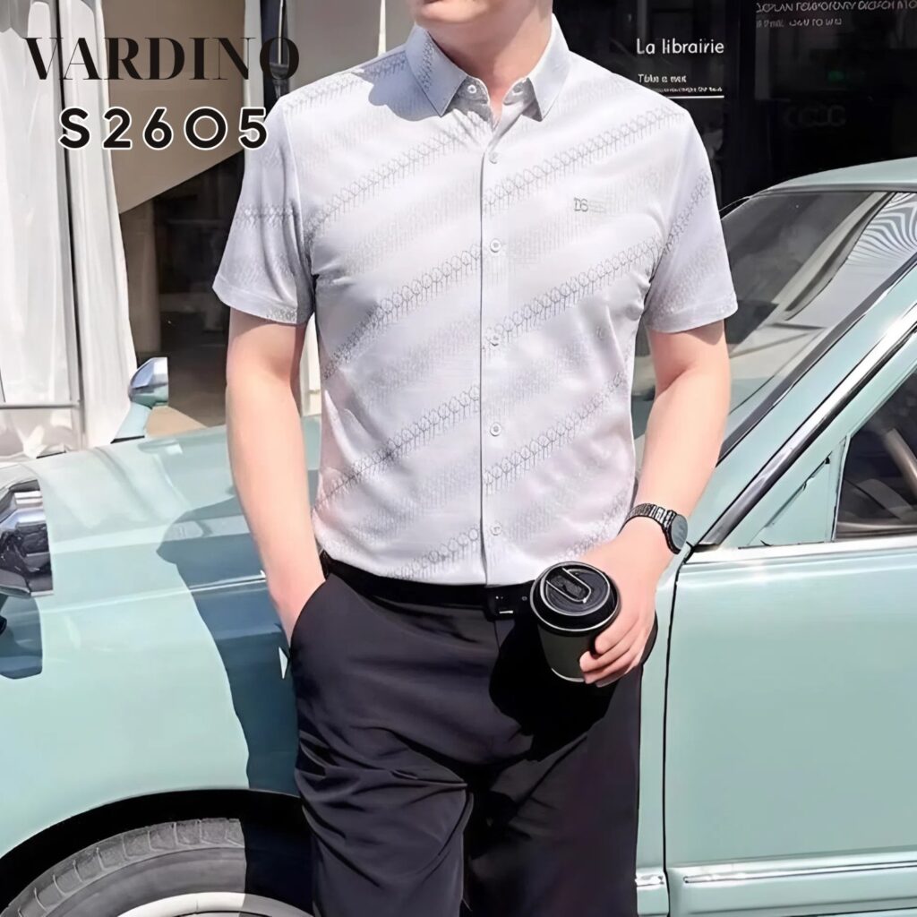 áo sơ mi nam ngắn tay Vardino S2603,s2604,s2605 2