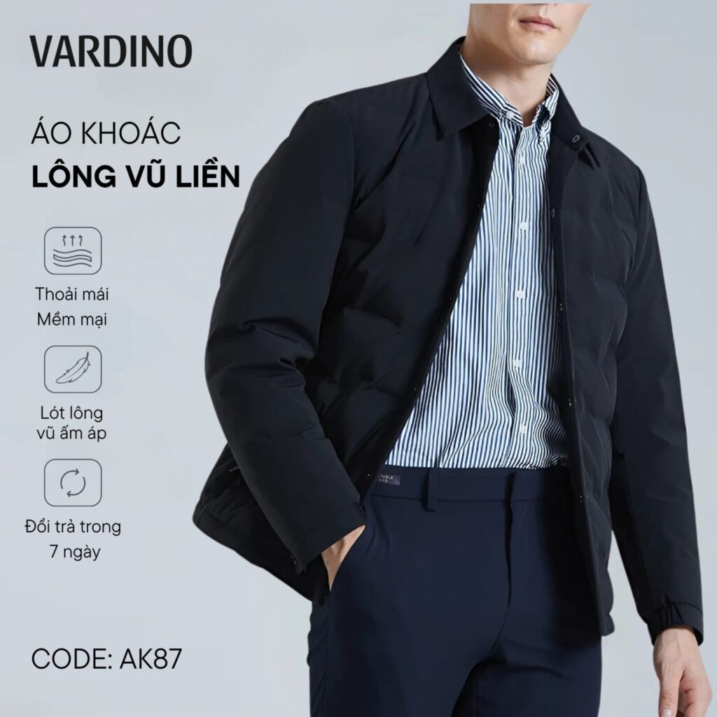 Áo khoác lông vũ liền Vardino AK87-AK88-AK89 4
