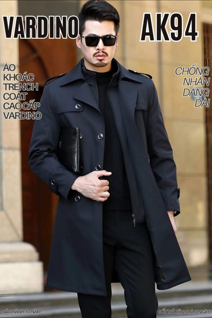 Trench coat nam Vardino AK9495 3